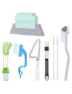 Juego de 8 Cepillos de Limpieza ICEYLI para Ventanas y Grietas