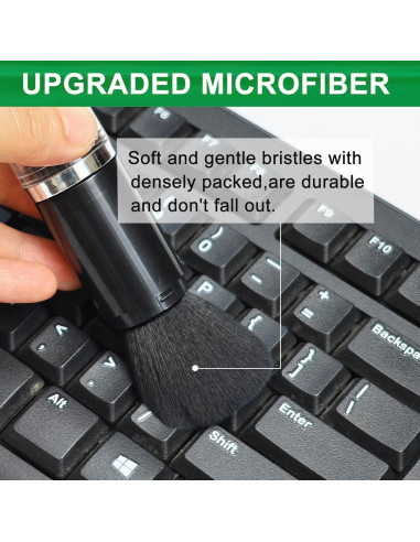 Kit de 4 Cepillos de Polvo HDongany - Fibras Suaves, Lavables