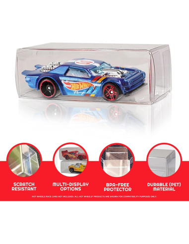 Protector de Exhibición para Hot Wheels 1/64 - Paquete de 50