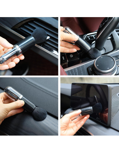 Kit de 4 Cepillos de Polvo HDongany - Fibras Suaves, Lavables