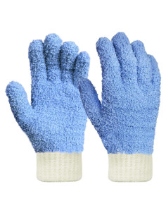 Guantes de Microfibra MIG4U Reutilizables Azul 1 Par S/M