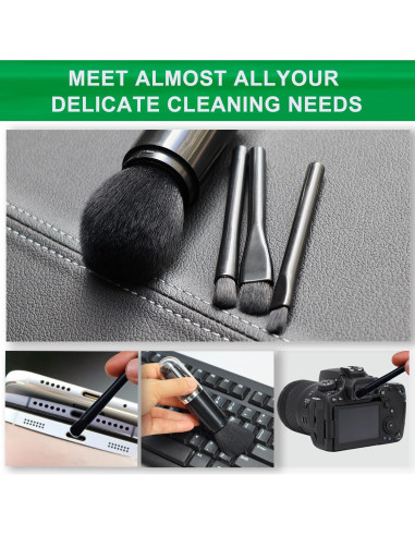 Kit de 4 Cepillos de Polvo HDongany - Fibras Suaves, Lavables