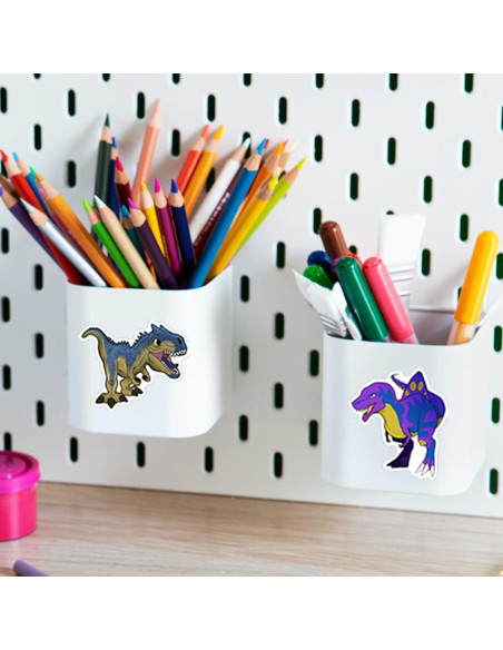 100 Pegatinas de Dinosaurios Hebraeos Impermeables para Niños