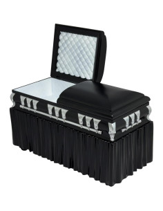 Ataúd Negro Deluxe Figures Toy Company para Figuras de Lucha Libre 2