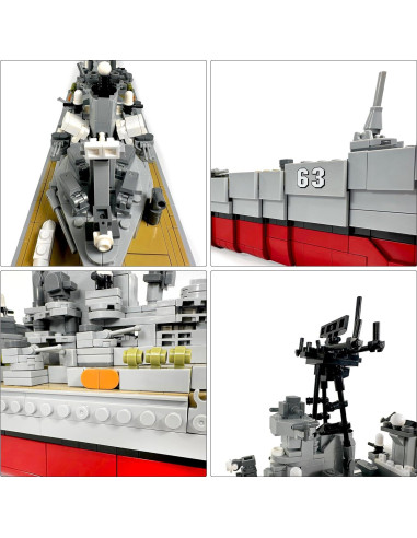 Set de Construcción USS Missouri General Jim - 2631 Piezas