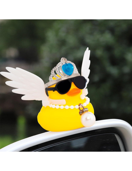 Patito de Coche Decorativo Wonuu con Gafas y Alas 6cm