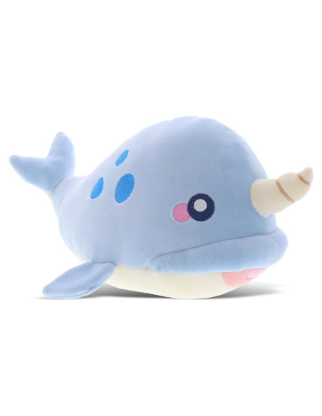DolliBu Narval Azul Juguete de Peluche Suave 29.85 cm