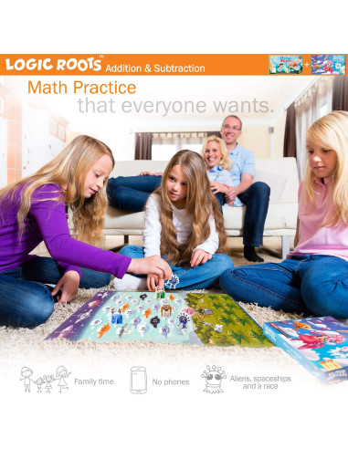 Juegos de Suma y Resta LogicRoots - Cazadores del Océano y Saltadores de Nubes