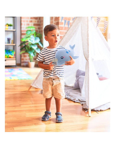 DolliBu Narval Azul Juguete de Peluche Suave 29.85 cm