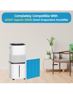 Filtro de Mecha Nispira HB6000s para Humidificador LEVOIT - Paquete de 4 2