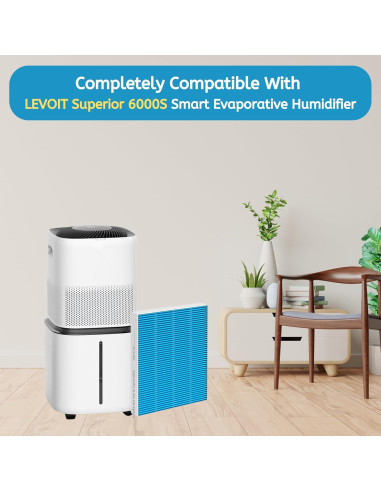 Filtro de Mecha Nispira HB6000s para Humidificador LEVOIT - Paquete de 4