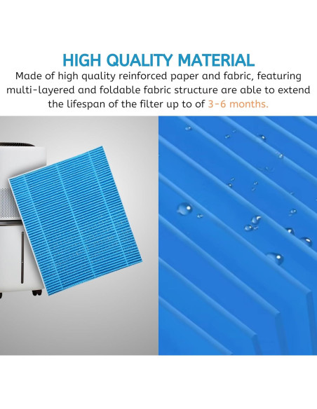 Filtro de Mecha Nispira HB6000s para Humidificador LEVOIT - Paquete de 4