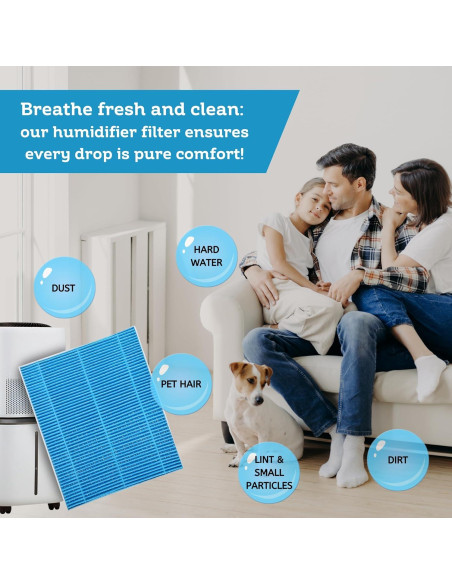 Filtro de Mecha Nispira HB6000s para Humidificador LEVOIT - Paquete de 4