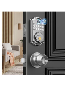 Cerradura Inteligente de Huella Dactilar AkaGear DS10 Niquel