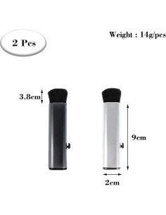 2 Cepillos Retráctiles YILUXIANGYANG para Limpiar Teclados 2