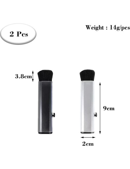 2 Cepillos Retráctiles YILUXIANGYANG para Limpiar Teclados