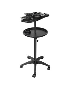 Carro de salón WANGDAWING con ruedas y 3 tazones ajustable