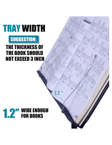 Soporte de Partituras GLEAM GMS-88 Ajustable y Portátil