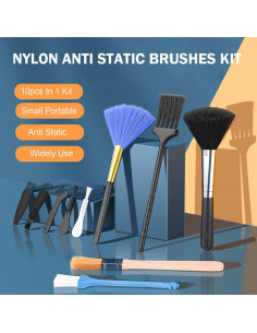 Kit de limpieza de teclado Jstincal 10 piezas antiestático 2