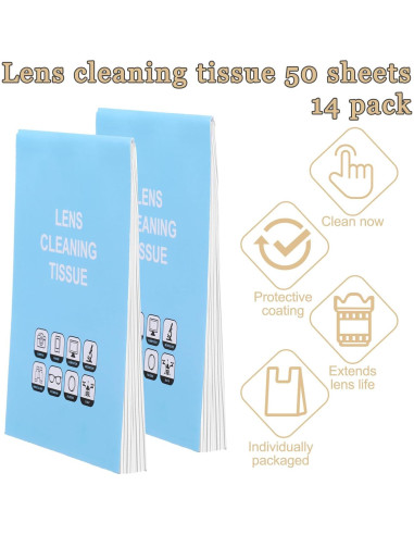 700 Hojas de Papel de Limpieza de Lentes Psyqtsuary 10.1x7.6cm