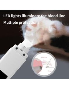 Cortador de Uñas Eléctrico Orparst para Perros y Gatos 4 Velocidades 2