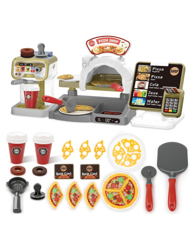 Juego de Imaginación de Café de deAO con Caja Registradora