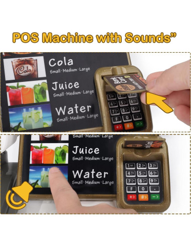 Juego de Imaginación de Café de deAO con Caja Registradora