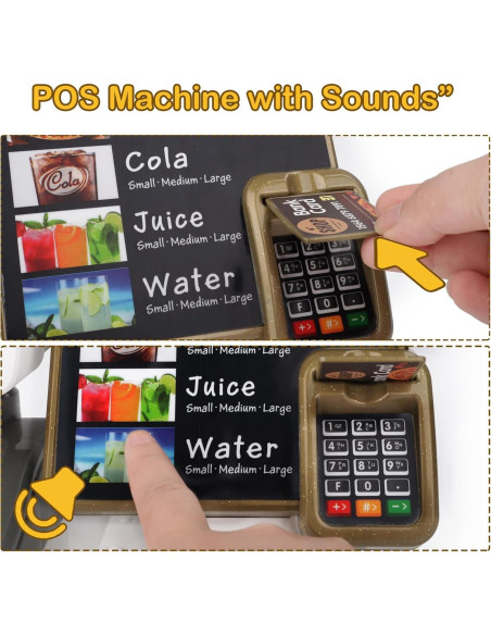 Juego de Imaginación de Café de deAO con Caja Registradora