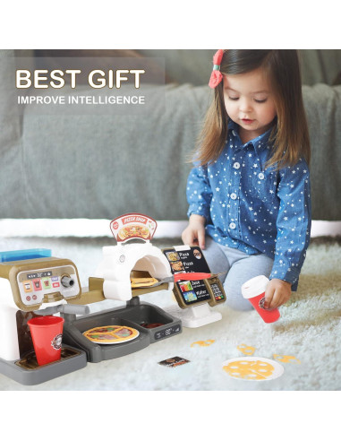 Juego de Imaginación de Café de deAO con Caja Registradora