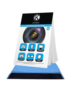 Papel de limpieza de lentes CamKix 300 hojas + paño microfibra