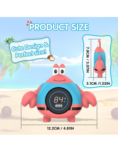 Termómetro de Baño BabyElf Flotante para Bebés y Niños
