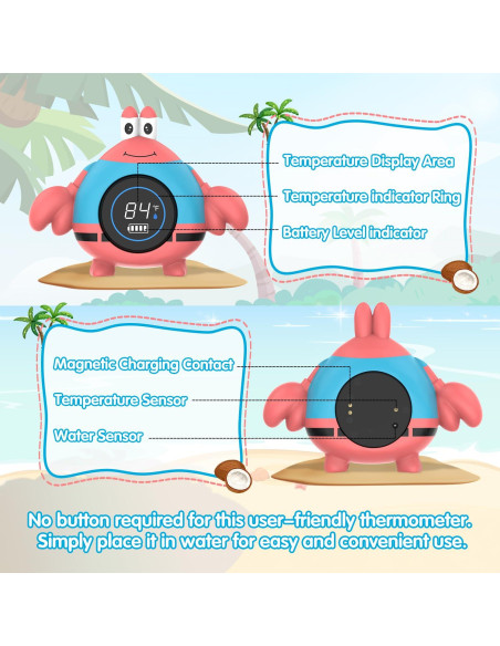 Termómetro de Baño BabyElf Flotante para Bebés y Niños