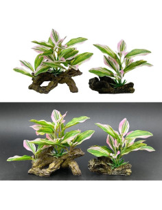 Decoración para Acuarios Smoothedo-Pets Hoja Rosa Ecológica 2