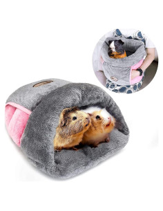 Cueva de Cuddle YUEPET para Cobayas y Pequeños Animales - Gris