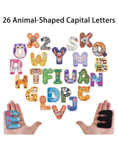 Letras Magnéticas de Madera OMyFav - Alfabeto Grande para Niños 2