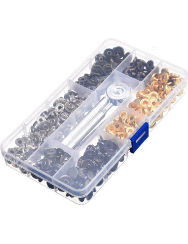 Kit de Broches de Presión Hotop 100 Piezas 12.5 mm Cuero