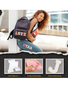 156 Piezas Parches de Letras Chenille Autoadhesivos Yeload 2