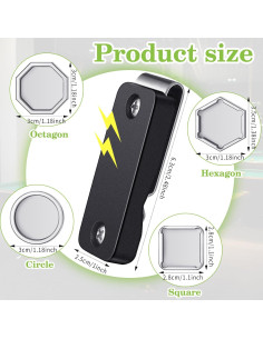 Soporte Magnético para Tiza de Billar Hicarer con Clip 2