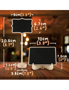 Mini Carteles de Tiza OleOletOy 30 Piezas para Buffet y Mesa 2