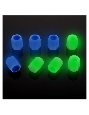 8 Tapones de Válvula Brillantes SUMAJU para Neumáticos