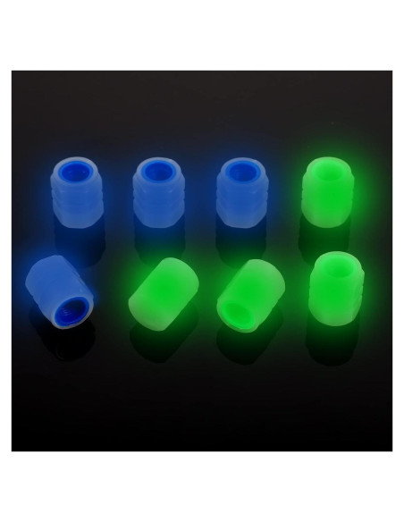 8 Tapones de Válvula Brillantes SUMAJU para Neumáticos