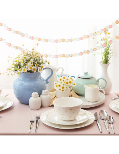 Buryeah 200 Pcs Perlas de Madera Coloridas para Manualidades