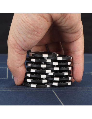 Fichas de Póker LUOBAO 100 Pcs 11.5g 4 Colores para Juegos
