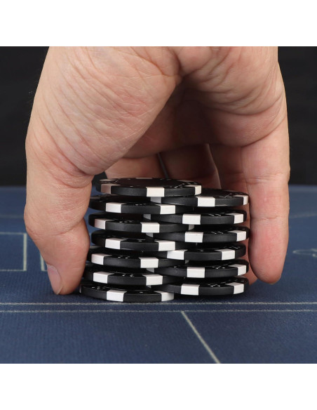 Fichas de Póker LUOBAO 100 Pcs 11.5g 4 Colores para Juegos