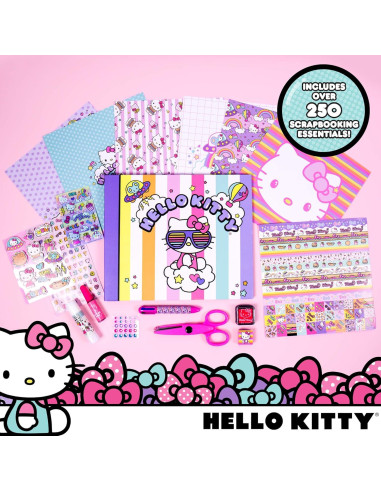 Álbum de Recortes Hello Kitty 30 Páginas 250 Piezas DIY
