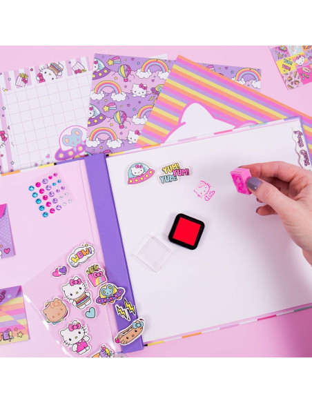 Álbum de Recortes Hello Kitty 30 Páginas 250 Piezas DIY