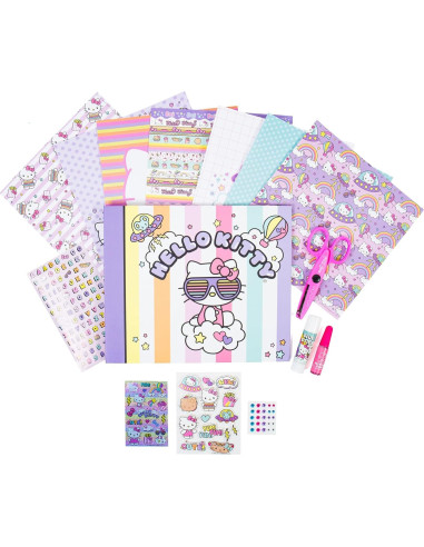Álbum de Recortes Hello Kitty 30 Páginas 250 Piezas DIY