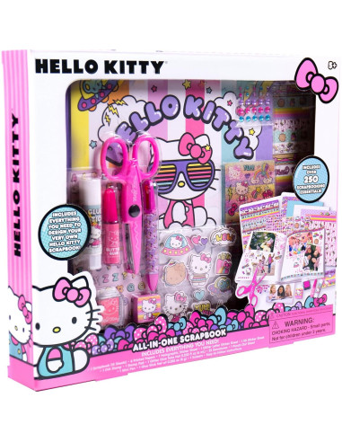 Álbum de Recortes Hello Kitty 30 Páginas 250 Piezas DIY
