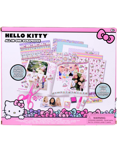 Álbum de Recortes Hello Kitty 30 Páginas 250 Piezas DIY