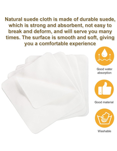 20 Paños de Chamois PEUTIER 10x10 cm Suaves y Absorbentes